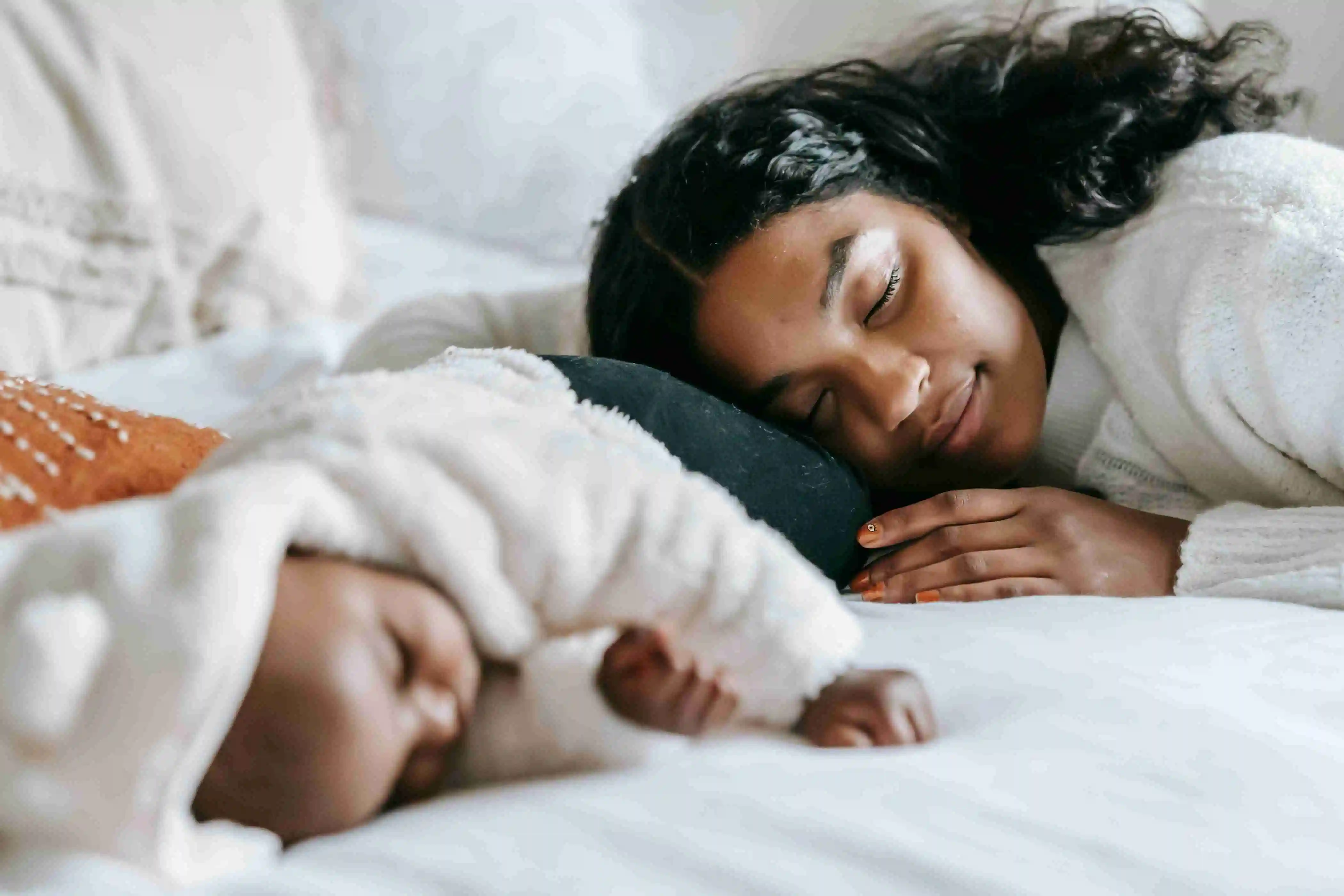mother resting after delivery